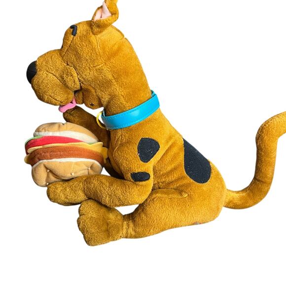 Vtg '99 Scooby Doo Plush Stuffed Animal 12'' Applause w/Cheeseburger - Picture 6 of 10